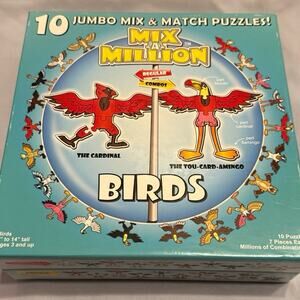 GUC Mix-a-Million brand Birds 10 Puzzle Set